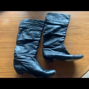 Black Steve Madden Boots Slouchy